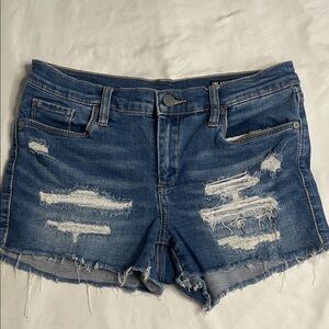 Blank NYC Ripped Blue Jean Shorts